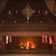 An image from the Arendelle Yule Log on Disney+.